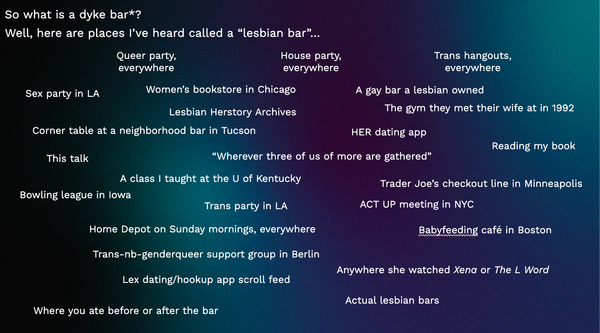 "My Lesbian Bar"
